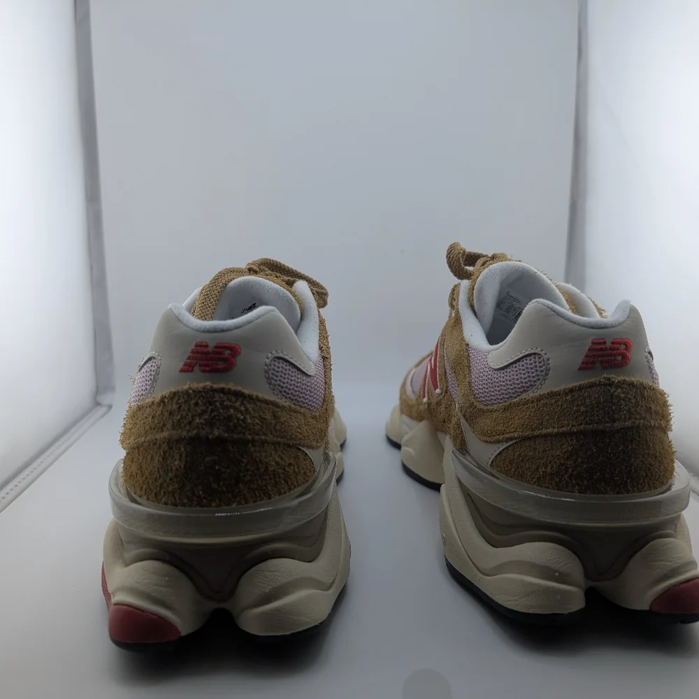 New Balance 9060 - Brown, Pink, And Red - Picture 4 of 6
